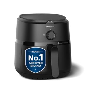 PHILIPS Air Fryer NA120/00, 4.2 Litre, Large | uses up to 90% less fat, with Rapid Air